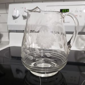 Vintage W. J. Hughes Cornflower Pitcher